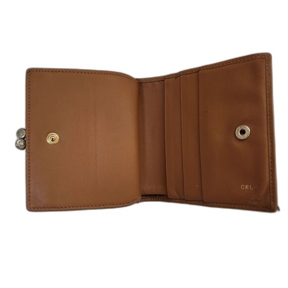 Celine Vintage Macadam Kiss Lock Compact Wallet - Picture 7 of 10